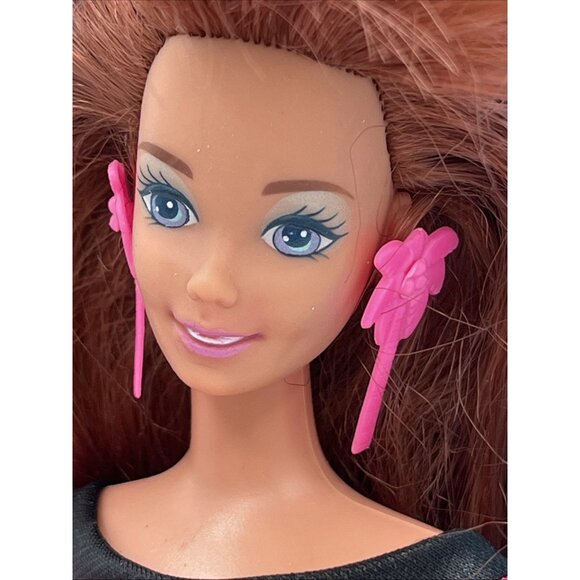 VINTAGE GLITTER HAIR BARBIE DOLL MATTEL # 10968 W/BOX LONG RED HAIR 1993 - Picture 10 of 15